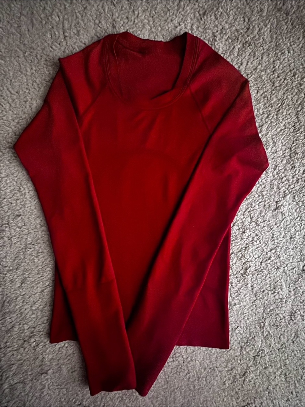 Lululemon Red Long-Sleeve Swiftly - Race Length - 4